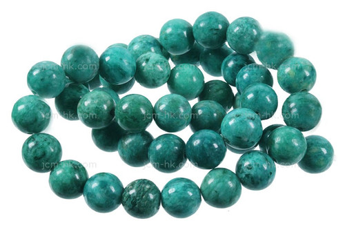 12mm Turquoise Sesame  Agate Round Beads 15.5" dyed [12g4t]