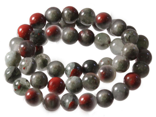 12mm Africa Blood Agate Round Beads 15.5" natural [12r71]