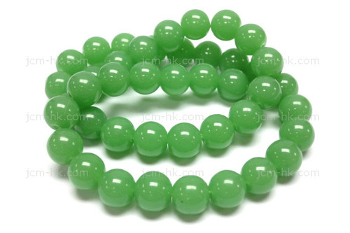 12mm Chrysprase Round Beads 15.5" synthetic [12a71]