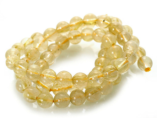 12mm Rulite Quartz Round Beads 15.5" synthetic [12a44]