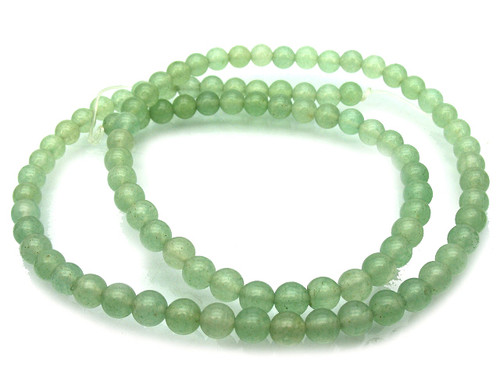4mm Green Aventurine Round Beads 15.5" natural [4b2]