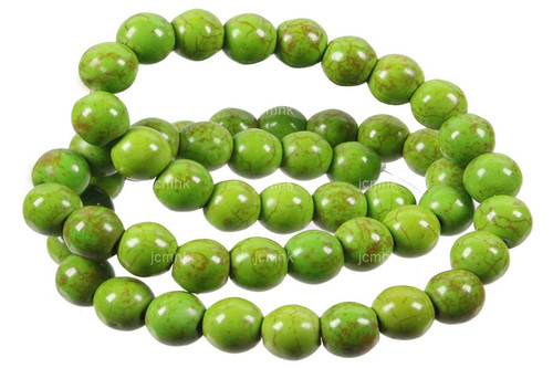 16mm Green Magnesite Round Beads 15.5" [16tg]