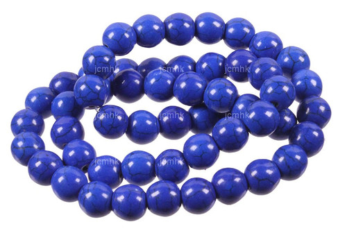 20mm Lapis Magnesite Round Beads 15.5" [20tl]