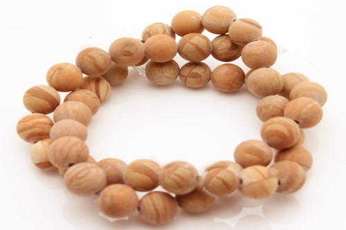 6mm Matte Picture Jasper Round Beads 15.5" natural [6b26m]