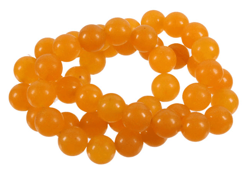 6mm Matte Yellow Chalcedony Round Beads 15.5" dyed [6b92m]