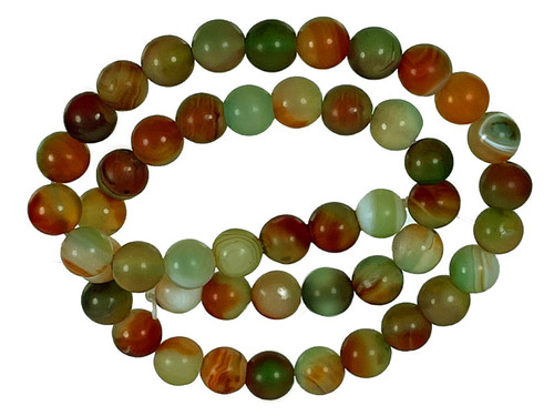 6mm Matte Rainbow Agate Round Beads 15.5" dyed [6f19m]