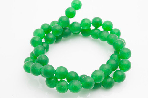 6mm Matte Malachite Jade Round Beads 15.5" dyed [6b77m]