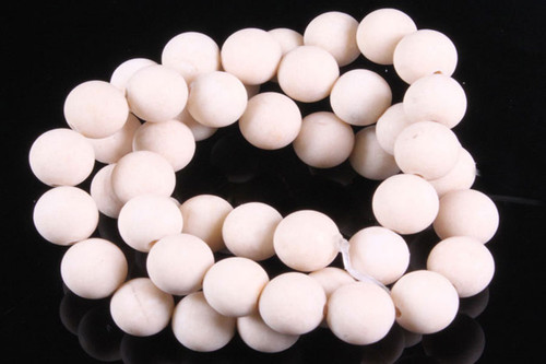 8mm Matte River Fossil Round Beads 15.5" natural [8c34m]