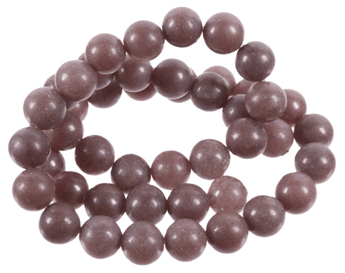 8mm Matte Plum Jade Round Beads 15.5" natural [8b66m]