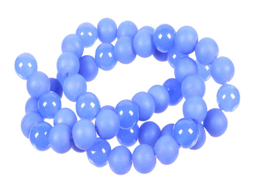 8mm Polish & Matte Chalcedony Round Beads 15.5" synthetic [8x29]