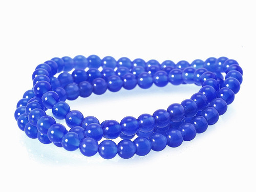 4mm Turquoise Jade Round Beads 15.5" dyed [4b75]