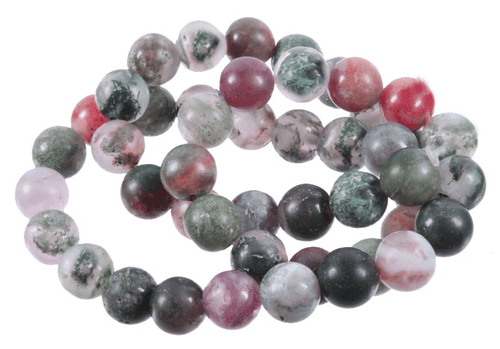 10mm Matte Blood Agate Round Beads 15.5" natural [10d1m]