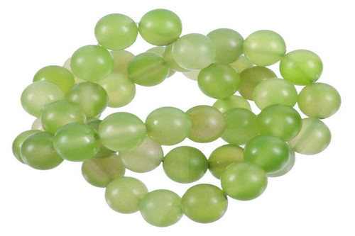 12mm Matte New Jade Round Beads 15.5" natural [12c64m]