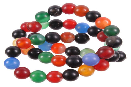 12mm Matte Mix Agate Round Beads 15.5" dyed [12d29m]