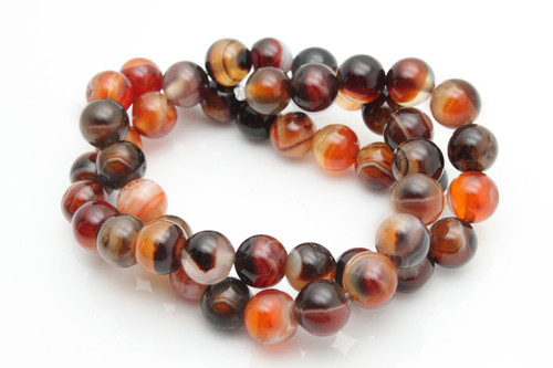 4mm Botswana Agate Round Beads 15.5" natural [4f27]