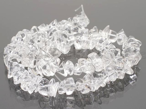 8-12mm Crystal Chips 15.5" synthetic [ca5]