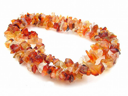 8-12mm Carnelian Chip 15.5" [cd17]