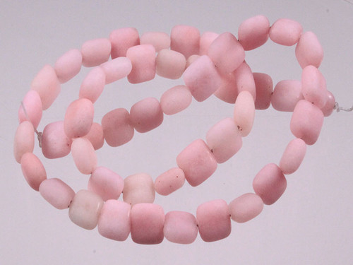 8mm Pink Jade Square Beads 15.5" dyed [wa211]