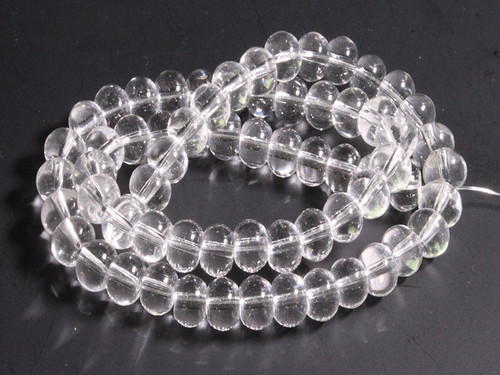 8mm Crystal Abacus Beads 15.5" synthetic [u76a5]