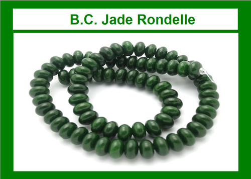 8mm BC Color Jade Rondelle Beads 15.5" dyed [s3c48]
