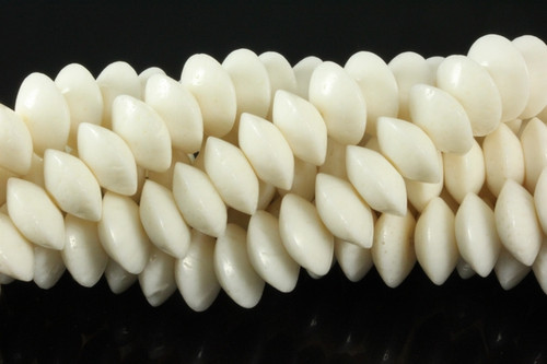 14mm White Sponge Coral Rondelle Beads 15.5" natural [k3s14]