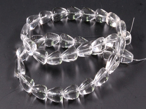 8x12mm Crystal Tear Drop Beads 15.5" synthetic [u88a5]