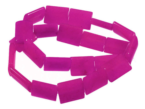 13x18mm Pink Jade Pillow Beads 15.5" dyed [wa213]
