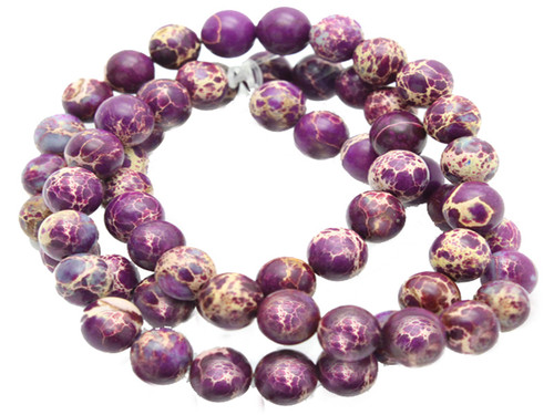 4mm Purple Sea Sediment Round Beads 15.5" dyed [4r55p]