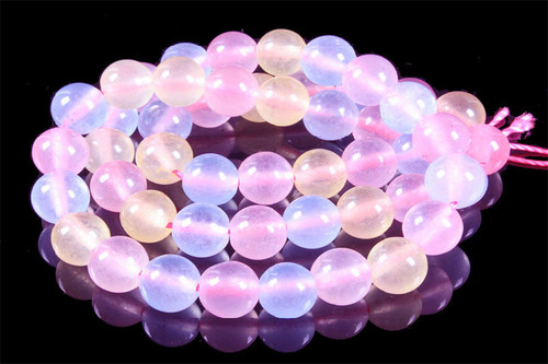 4mm Mix Fusion Ice Quartz Round Beads 15.5" dyed [4r20a]