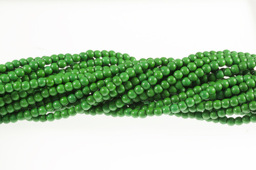 4mm Green Turquoise Round Beads 15.5" stabilized [t1g4a]