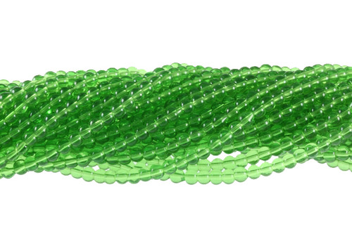 4mm Light Green Quartz Round Beads 15.5" natural [4a37a]