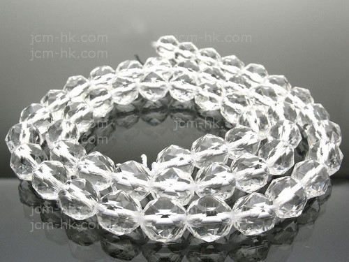 12mm Crystal Faceted Round Beads 15.5" synthetic [c12a5]