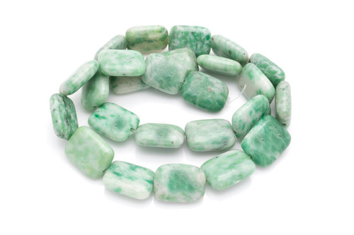 12x16mm China Jade Puff Oval Beads 15.5" natural [s7a27-12]