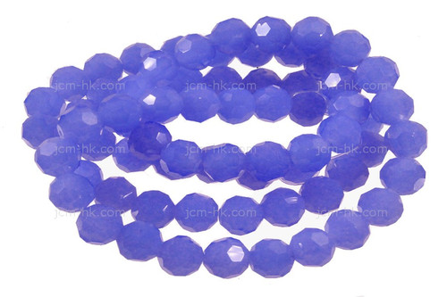10mm Chalcedony Faceted Round Beads 15.5" synthetic [c10a65]