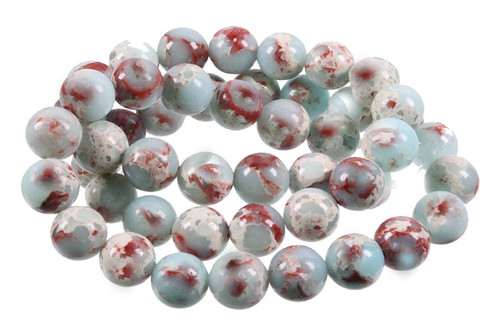 4mm Red Brown Amazonite Round Beads 15.5" natural [4r42]