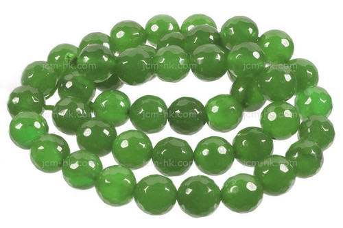 4mm B.C.Jade Faceted Round Beads 15.5" dyed [c4c48]