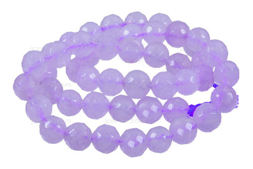 8mm Sky Quartz Faceted Round Beads 15.5" dyed [c8b6]