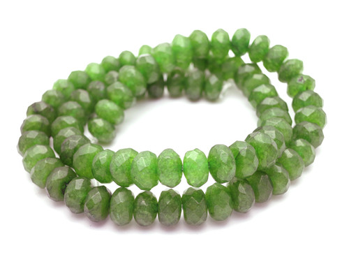 8mm BC Jade Faceted Rondelle Beads 15.5" [cr8c48]