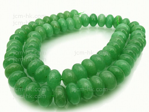 8mm Green Aventurine Rondelle Beads 15.5" natural [h3b15-8]