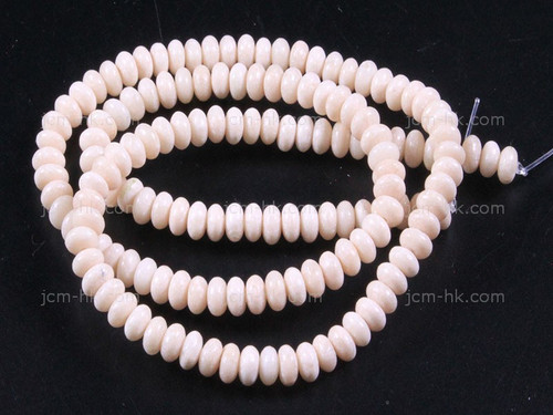 6mm River Fossil Rondelle Beads 15.5" natural [h3c34-6]