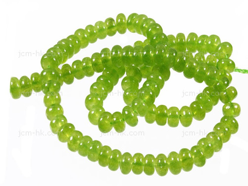 6mm New Jade Rondelle Beads 15.5" natural [h3c64-6]