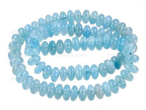 6mm Amazonite Rondelle Beads 15.5" dyed [h3d51-6]