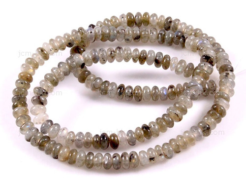 4mm Labradorite Rondelle Beads 15.5" natural [h3r40-4]
