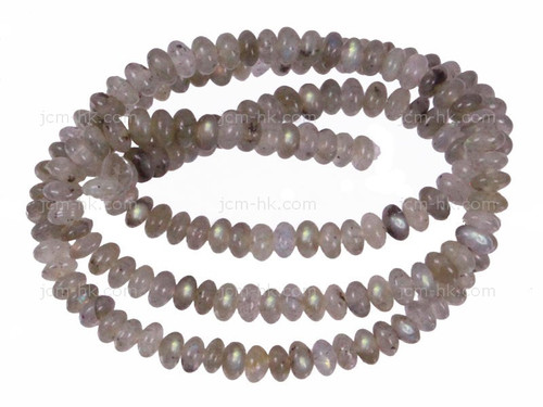 6mm Labradorite Rondelle Beads 15.5" natural [h3r40-6]