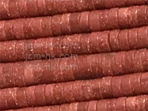 6mm Goldstone Heishi Beads 15.5" synthetic [h4b96-6]