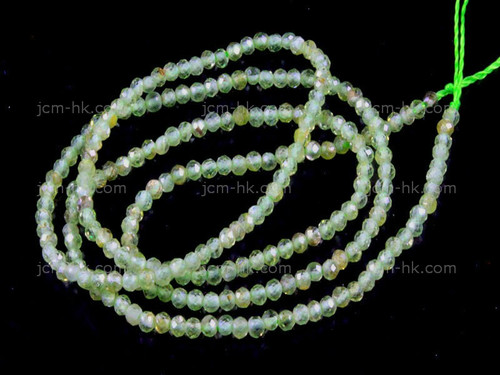 2mm Greenberry Quartz Faceted Round Beads 15.5" dyed [h5a40-2]