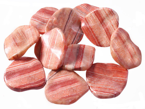 35mm Red Malachite Heart Wave Beads 15.5" natural [wa200]