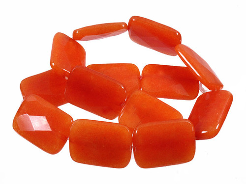 20x30mm Red Aventurine Faceted Rectangle Beads 15.5" natural [wa229]