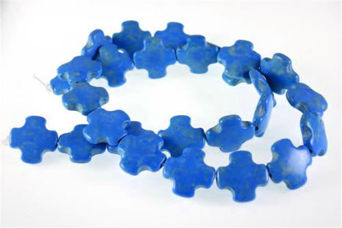 15x15mm Lapis Magnesite Plus Beads 15.5" [t391l]