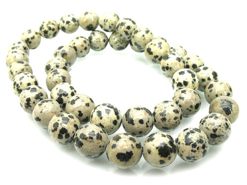 6mm Dalmatian Jasper Round Beads 15.5" natural [6b23]